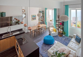 Luxury holiday rental overlooking Monaco, panoramic views, gorgeous furniture